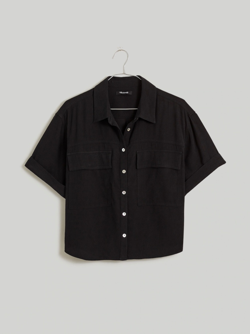 Madewell Black Lightweight Utility Shirt